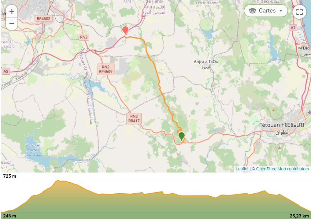 خرجة مشي من عين لحصن - إلى مدشر الرمان عبر جبل الحية بعلو 690